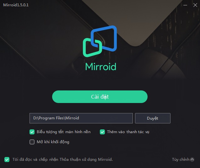 “Bảo bối Mirroid” phần mềm hỗ trợ trình chiếu và điều khiển điện thoại Android trên màn hình máy tính