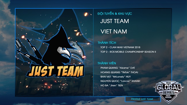 ROS Mobile Global Series Season 2: Cùng tìm hiểu đội hình ra quân của 5 đại diện đến từ Việt Nam