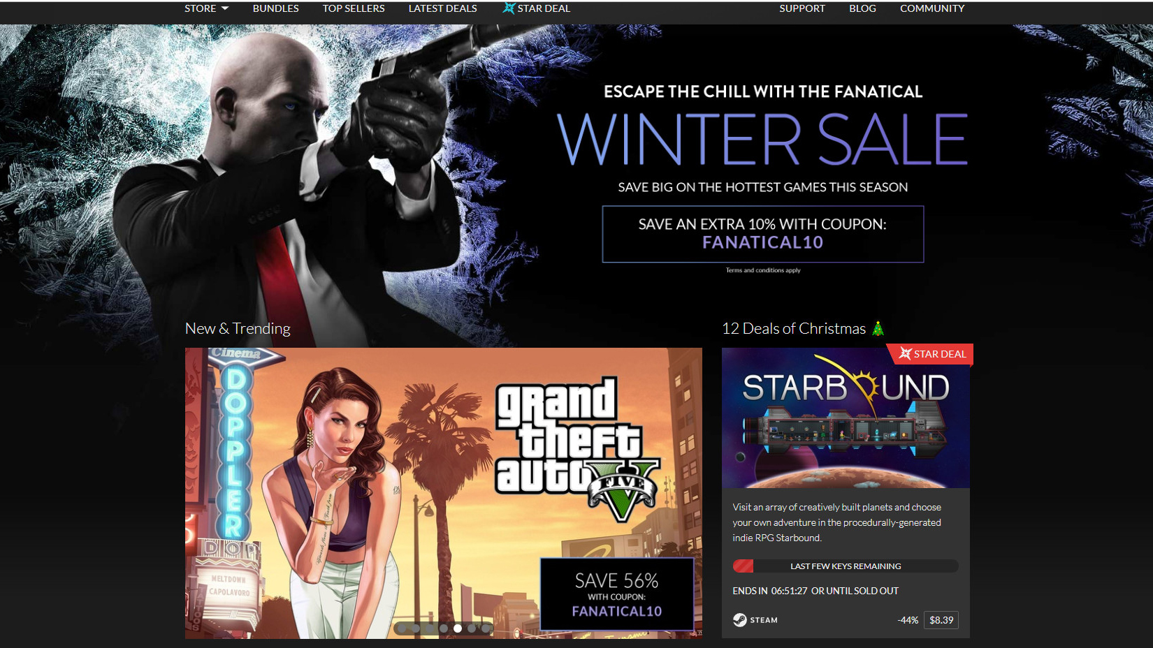 [Winter Sale] Rất nhiều tựa game bom tấn đang được giảm giá lên đến 80% trên trang Fanatical