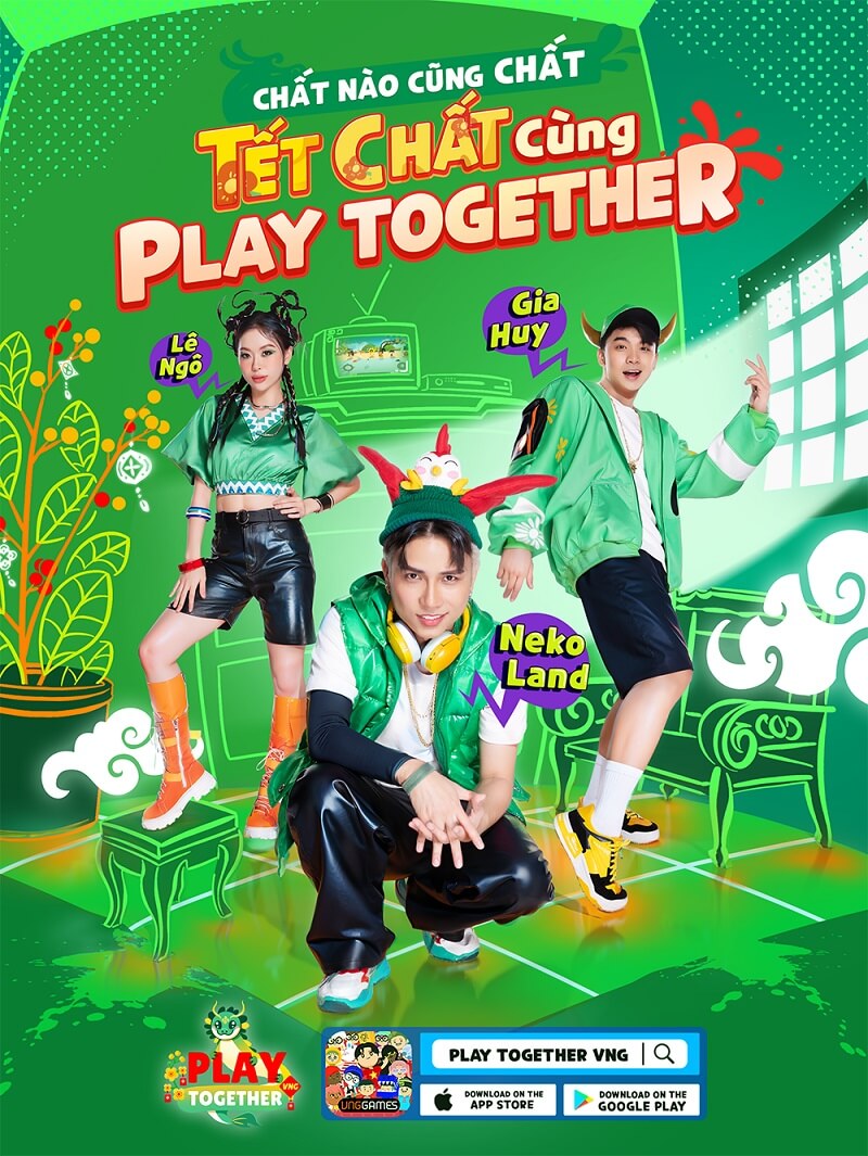 Play Together VNG: Khám phá “Tết Chất” cùng loạt hot TikToker đình đám