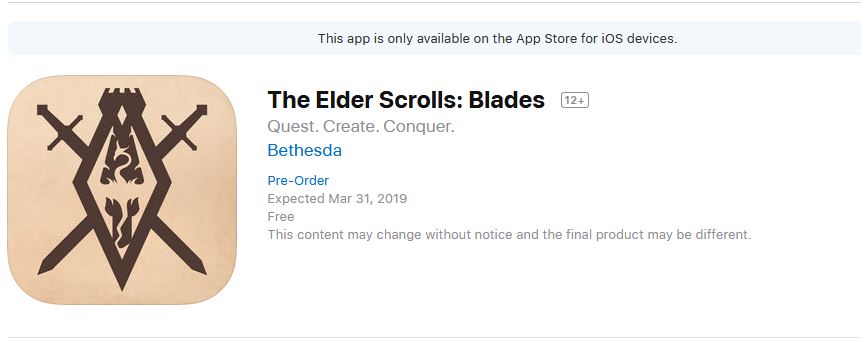 Bethesda tiếp tục trì hoãn sự ra mắt của The Elder Scrolls: Blades 