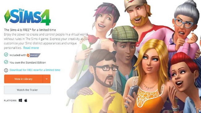 Có thể tải về miễn phí The Sims 4 trên cả Mac lẫn Windows, hạn cuối 28/5