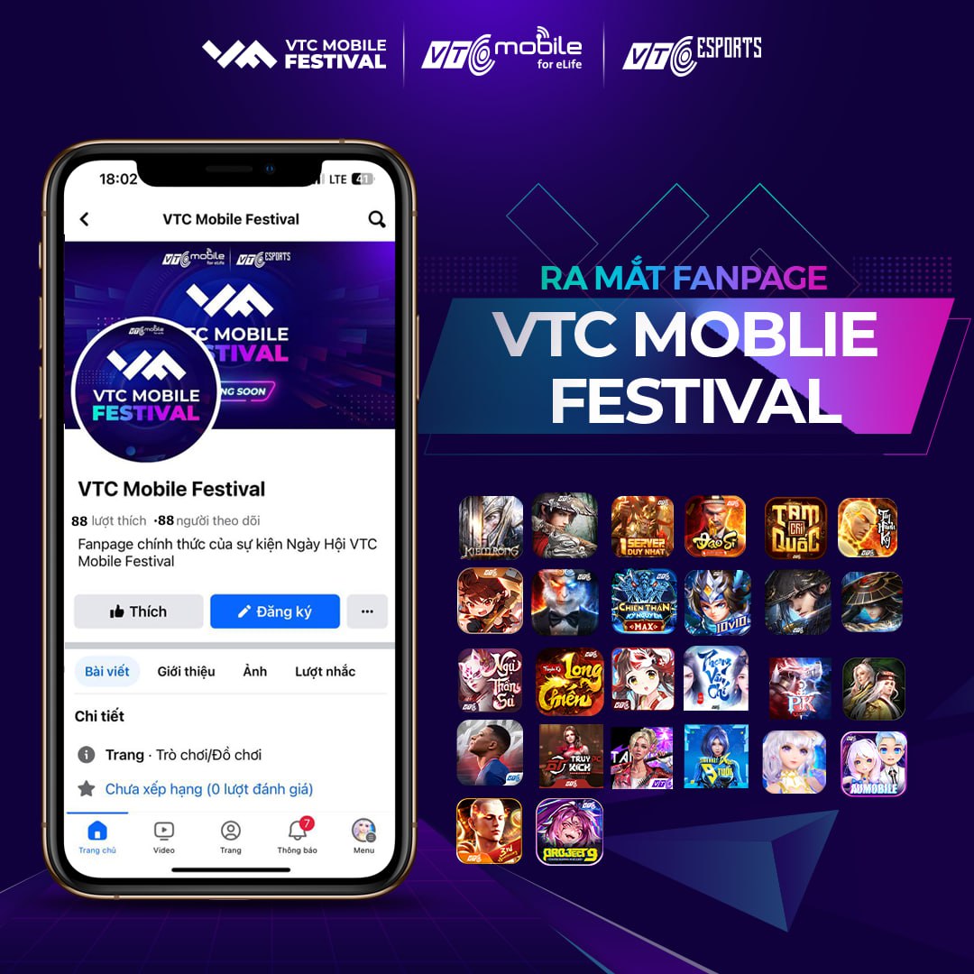 VTC MOBILE FESTIVAL - Sự kiện được cộng đồng mong chờ nhất sắp diễn ra tại HÀ NỘI và TP HỒ CHÍ MINH