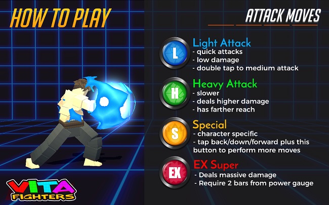 Vita Fighters – game đối kháng thú vị cho di động