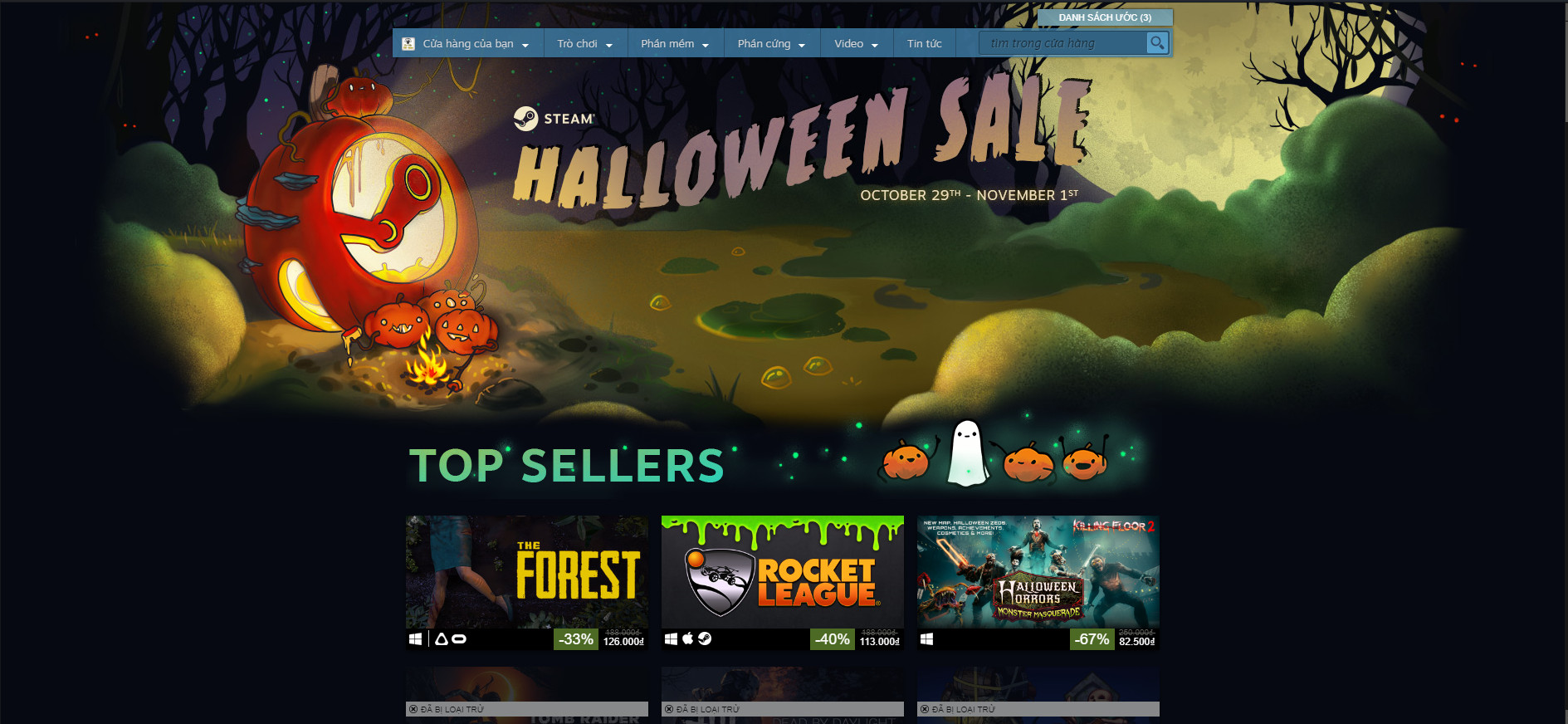 Steam đang giảm giá shock một loạt các tựa game kinh dị dịp Halloween Sale 2018