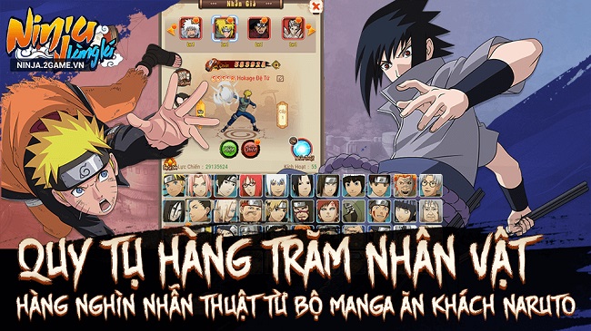 Game Naruto đấu tướng 10 vs 10 Ninja Làng Lá Mobile cập bến làng game Việt