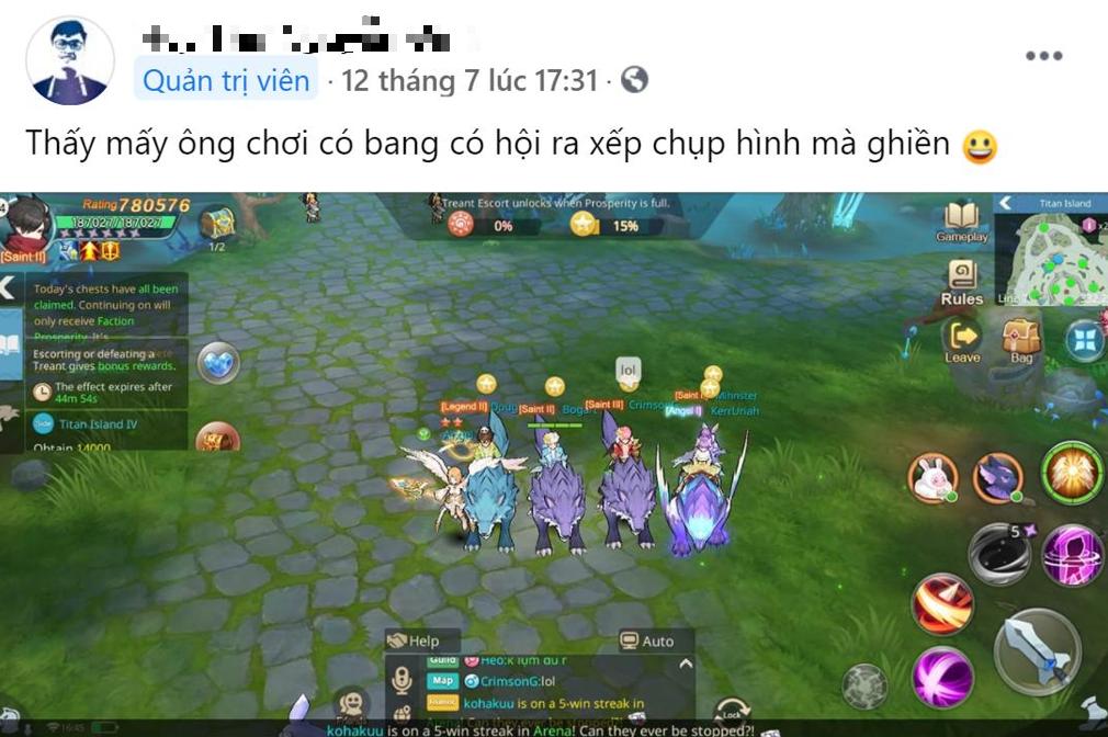 Cloud Song VNG: Cho phép người chơi mở trang cá nhân và tương tác ngay trong game