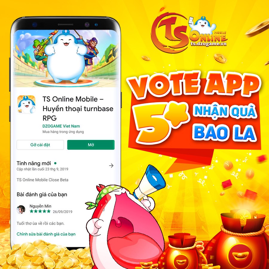 Thời gian trao quà Sự kiện Chung Tay Vote App 5 Sao