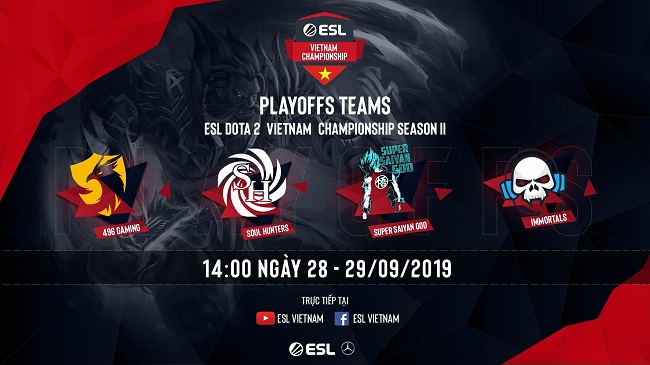 ESL Vietnam Championship Season 2 - Dota 2 ấn định playoffs vào cuối tuần này cùng nhà tài trợ khủng