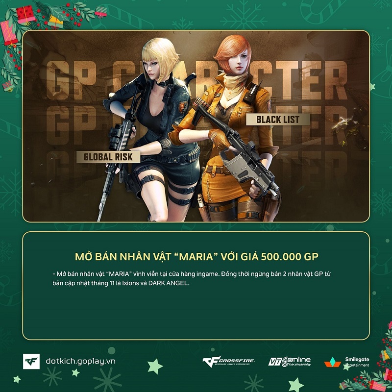 Đột Kích cập nhật tháng 12 với hàng loạt quà giáng sinh cho game thủ