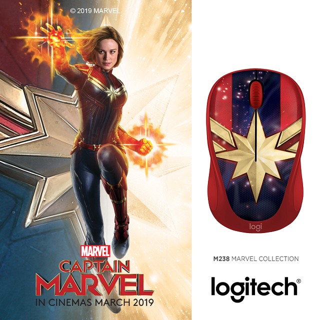 Captain Marvel sẽ là thành viên mới nhất trong bộ sưu tập chuột không dây M238 Marvel
