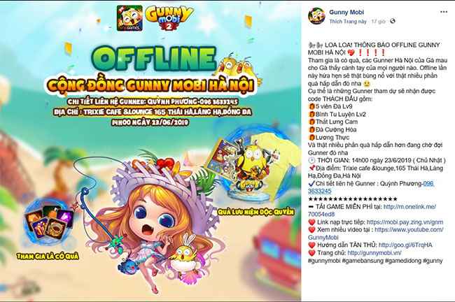 Game thủ Gunny Mobi offline ở Hà Nội