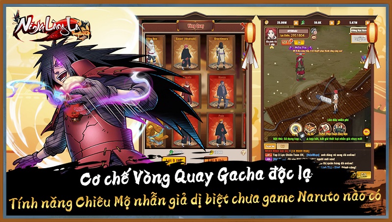 Ninja Làng Lá: Truyền Kỳ tặng miễn phí VIP 5, gói quà 5.000.000 VND tại bản Open Beta