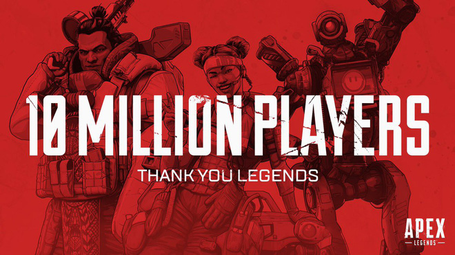 Bom tấn Apex Legends "đột phá" 10 triệu người chơi chỉ trong 3 ngày ra mắt