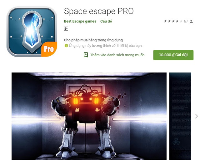 Mời tải trọn bộ 7 tựa game Escape Room trị giá 70.000 VNĐ đang miễn phí trên Android