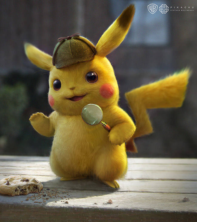 Hình ảnh Pokemon cực chất được vẽ bởi họa sỹ của bộ phim Thám Tử Pikachu