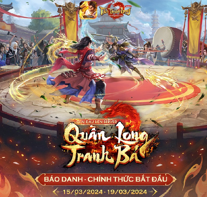 Tân Thiên Long Mobile: Khởi động giải đấu liên server Quần Long Tranh Bá mừng sinh nhật 5 tuổi