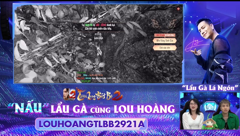  Lou Hoàng giao lưu tại Thiên Long Bát Bộ 2 VNG: “Chơi game là nguồn cảm hứng để viết nhạc”