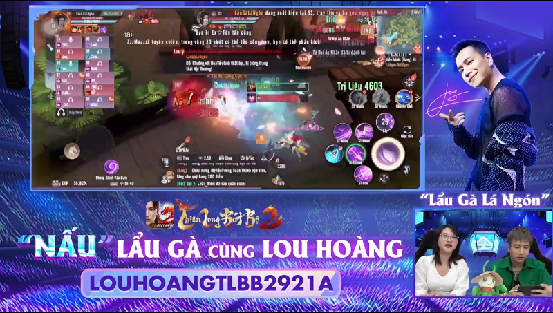  Lou Hoàng giao lưu tại Thiên Long Bát Bộ 2 VNG: “Chơi game là nguồn cảm hứng để viết nhạc”