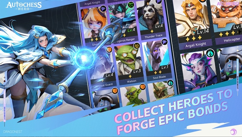 AutoChess Hero  - Game SLG từ vũ trụ AutoChess mở cửa thử nghiệm trên Android