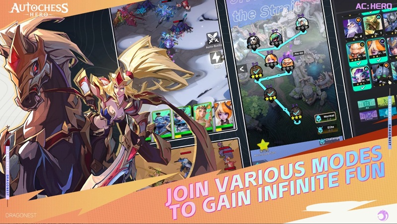 AutoChess Hero  - Game SLG từ vũ trụ AutoChess mở cửa thử nghiệm trên Android