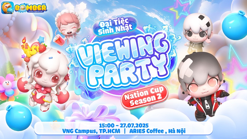 Bomber VNG tổ chức viewing party xem chung kết National Cup
