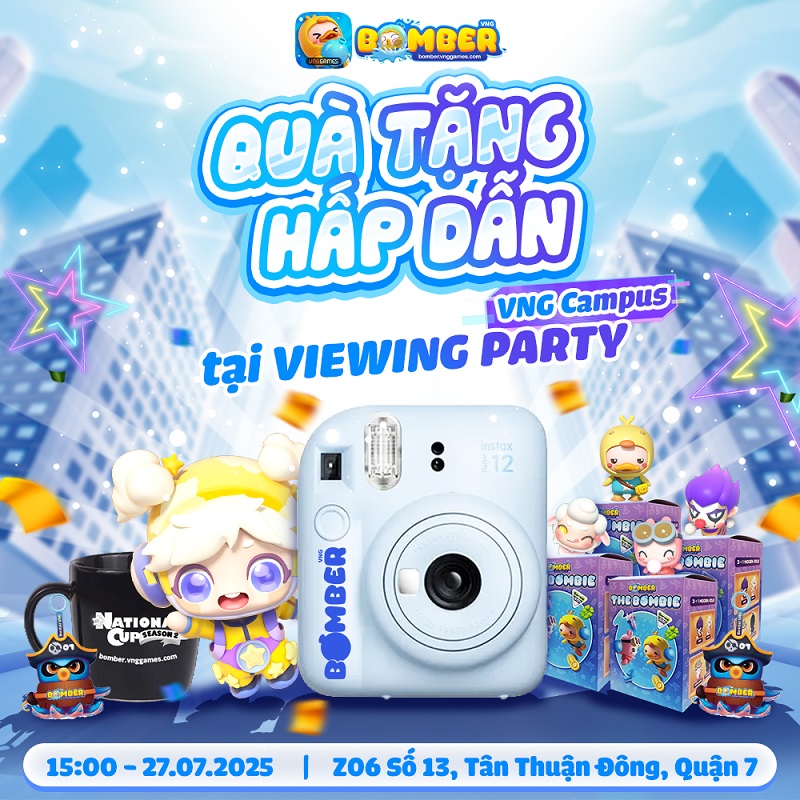 Bomber VNG tổ chức viewing party xem chung kết National Cup