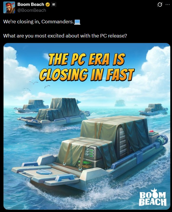 Sau 12 năm, tựa game chiến thuật Boom Beach chính thức xác nhận lên PC