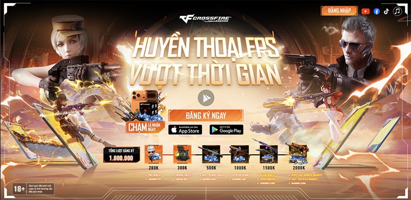 Bùng nổ quà tặng với loạt sự kiện đăng ký sớm CrossFire: Legends