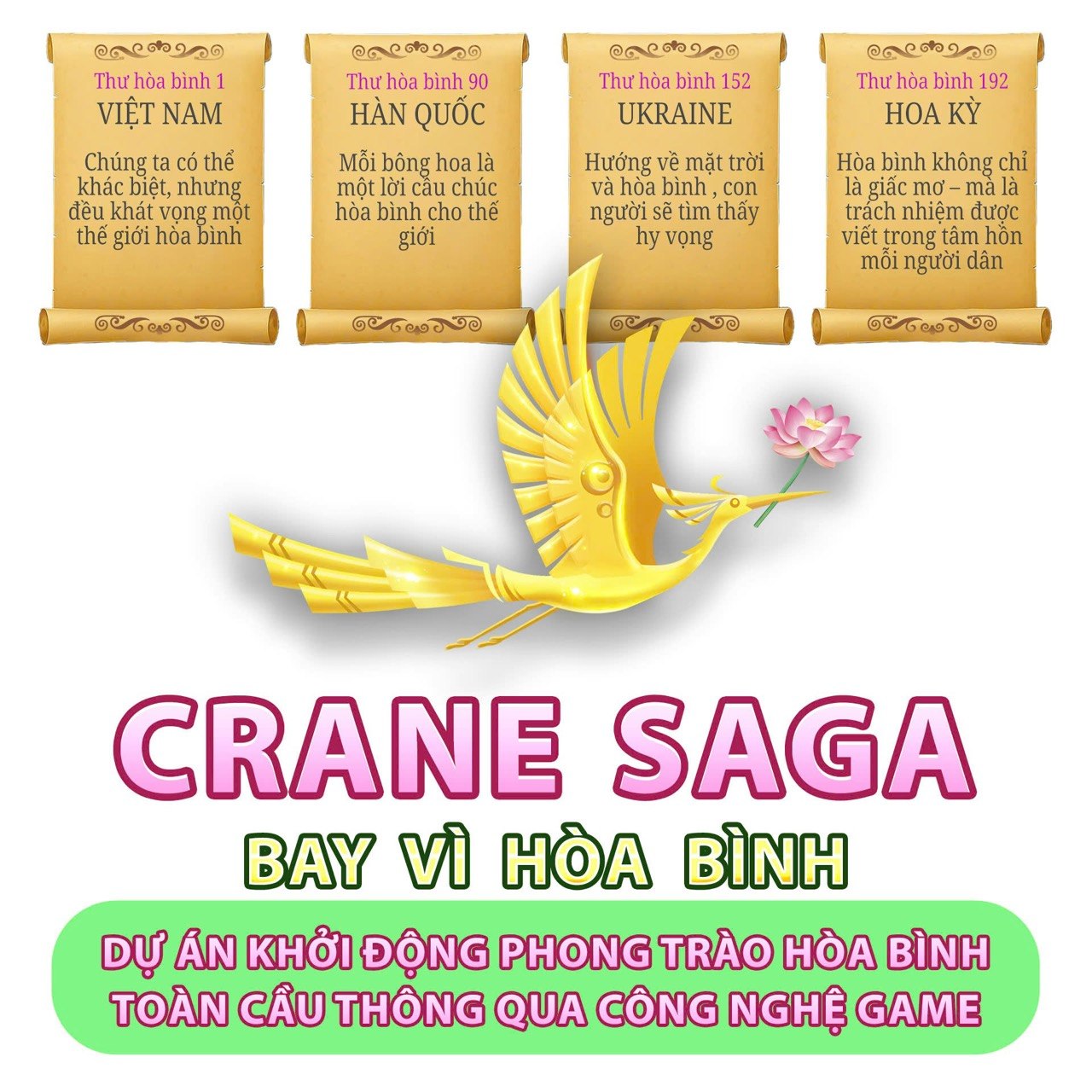 Crane Saga – Dự án game lan tỏa thông điệp “Fly For Peace” từ Việt Nam bắt đầu được chú ý tại Rio Branco - Brazil