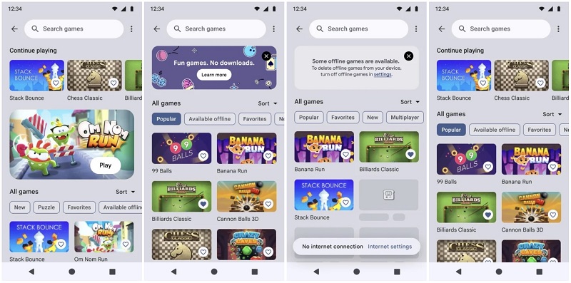 Google ra mắt Instant Games, mang đến bộ sưu tập các trò chơi H5 thú vị trên di động