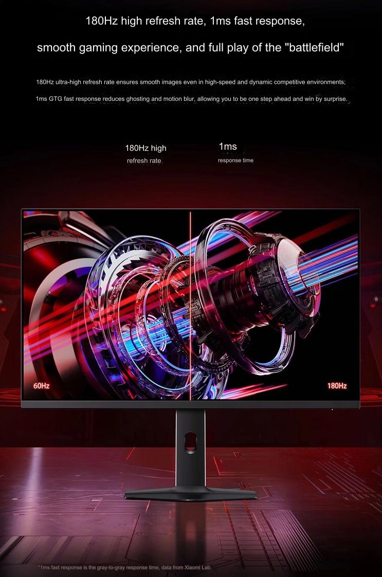 Xiaomi ra mắt màn hình gaming 27 inch: 2K 180Hz IPS, chuẩn màu, hỗ trợ xoay dọc, giá từ 3.4 triệu đồng