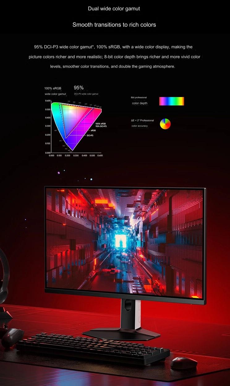 Xiaomi ra mắt màn hình gaming 27 inch: 2K 180Hz IPS, chuẩn màu, hỗ trợ xoay dọc, giá từ 3.4 triệu đồng