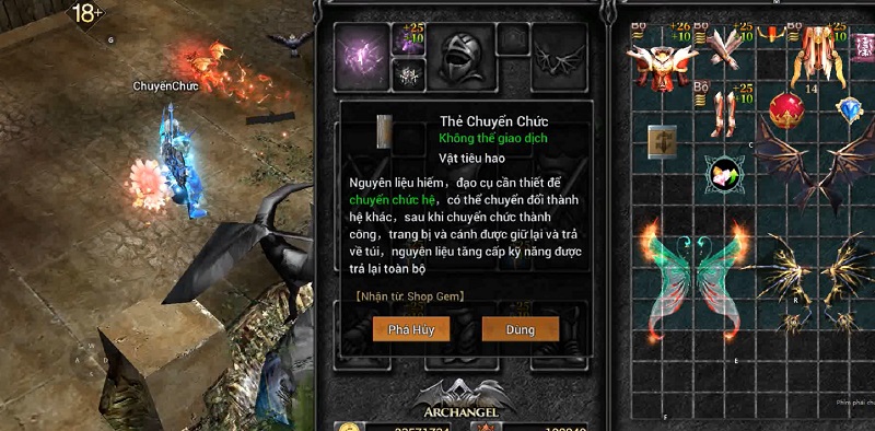 Chuyển chức cực nhanh, trải nghiệm sức mạnh siêu đỉnh của Magic Gladiator