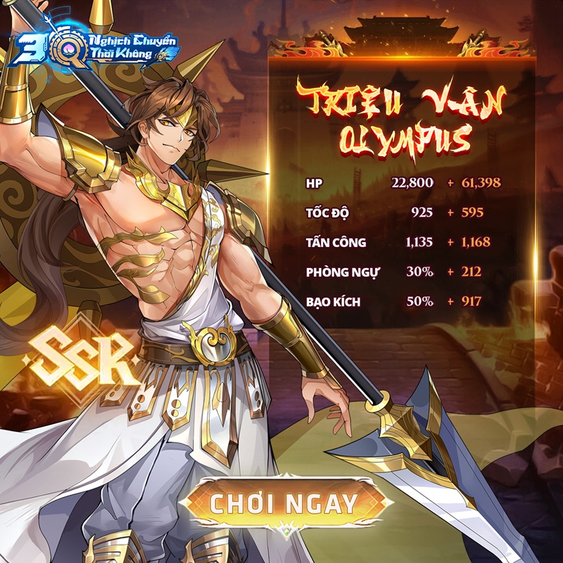 3Q Nghịch Chuyển Thời Không game Tam Quốc Trồng Đào Xưng Đế chính thức ra mắt