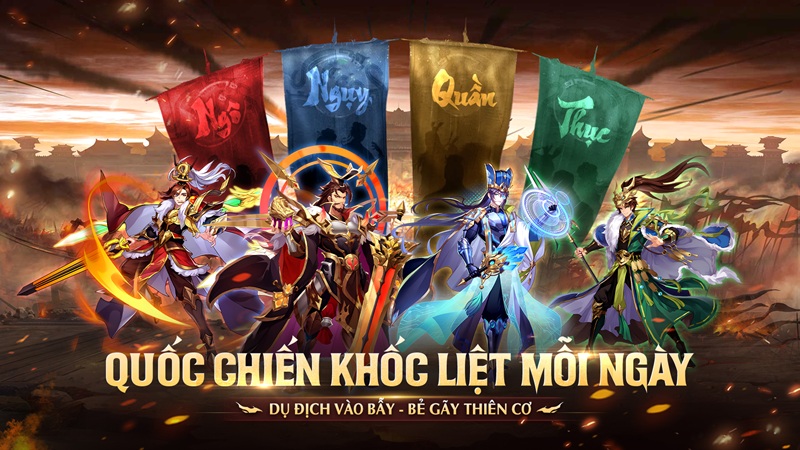 3Q Nghịch Chuyển Thời Không game Tam Quốc Trồng Đào Xưng Đế chính thức ra mắt