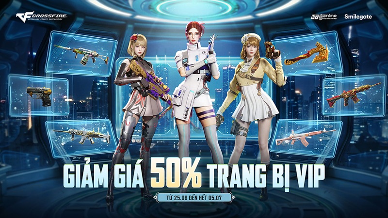 Crossfire mừng 6 năm đồng hành cùng VTC Online với sự kiện giảm giá toàn bộ cửa hàng VIP