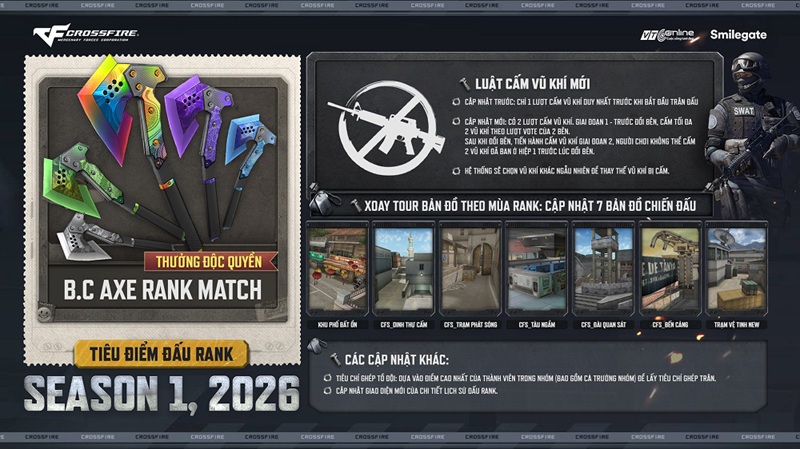 Crossfire nâng cấp trải nghiệm, tái định hình chiến trường với Big Update tháng 1