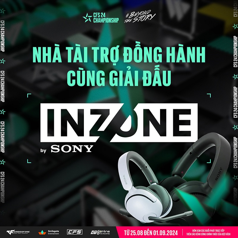 CFS Summer Championship 2024 công bố nhà tài trợ Sony Inzone và Republic of Gamers cùng 7 tỉ đồng tiền thưởng