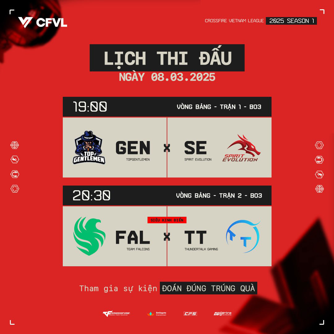 CFVL 2025 Season 1: Ngày khởi tranh bùng nổ khói lửa