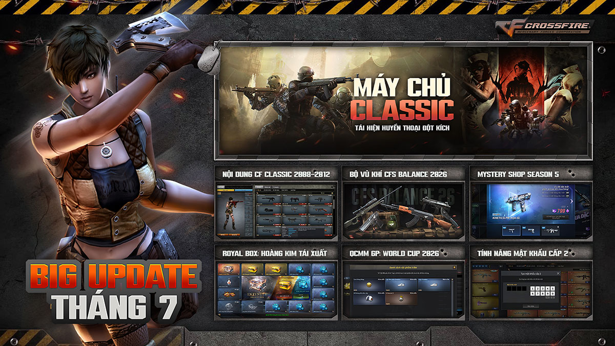 Crossfire Big Update tháng 7 – Trở về tuổi thơ và loạt nội dung mới!