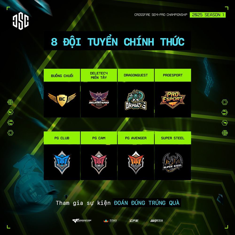 CrossFire Semi-Pro Championship (CSC) 2025 Season 1: Cuộc chiến nảy lửa cho tấm vé CFVL