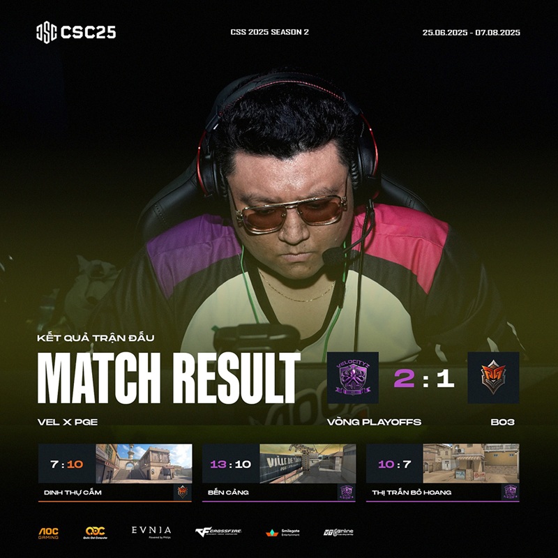 Playoffs CSC 2025 Mùa 2: Những cú sốc chấn động