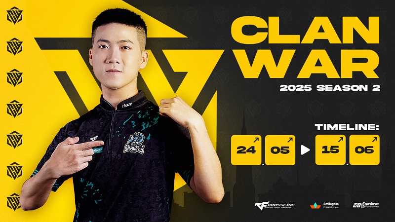 Clan War 2025 Season 2: Khai mở cơ hội mới cho game thủ gia nhập eSports chuyên nghiệp