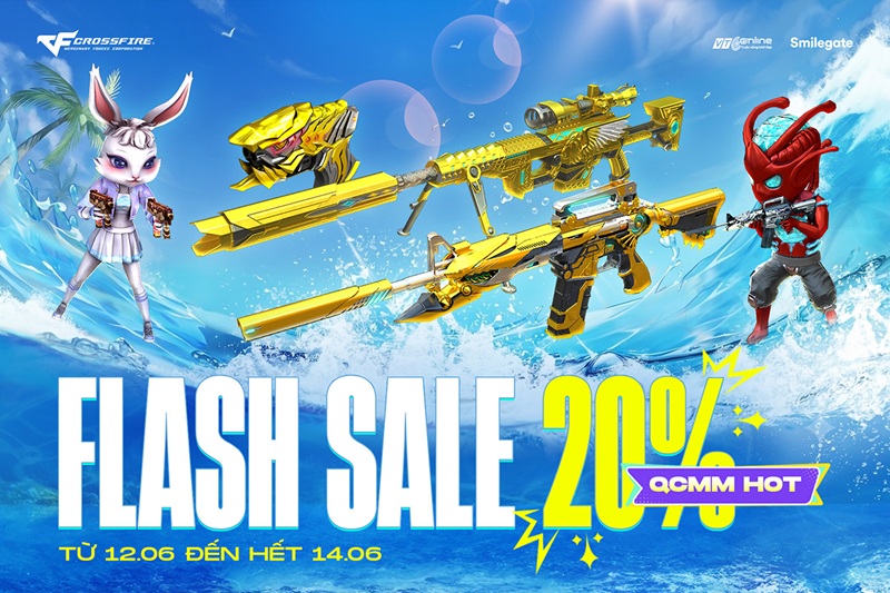 Săn sale hot mùa hè với đợt Flash Sale Combo QCMM trong 3 ngày của Crossfire