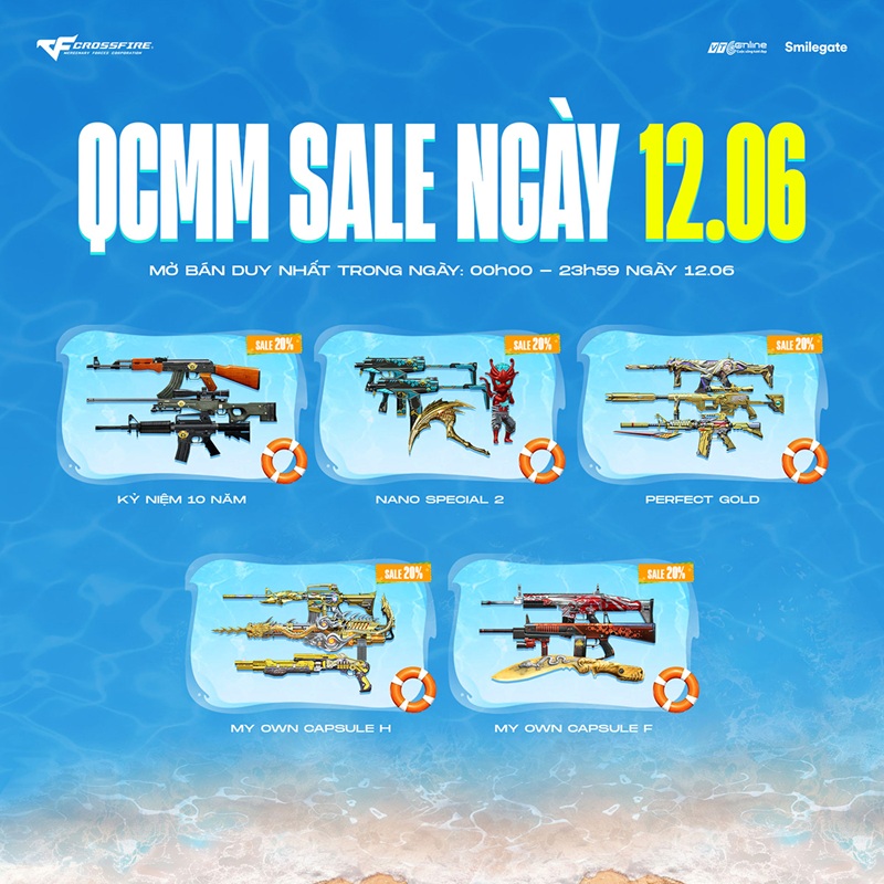 Săn sale hot mùa hè với đợt Flash Sale Combo QCMM trong 3 ngày của Crossfire