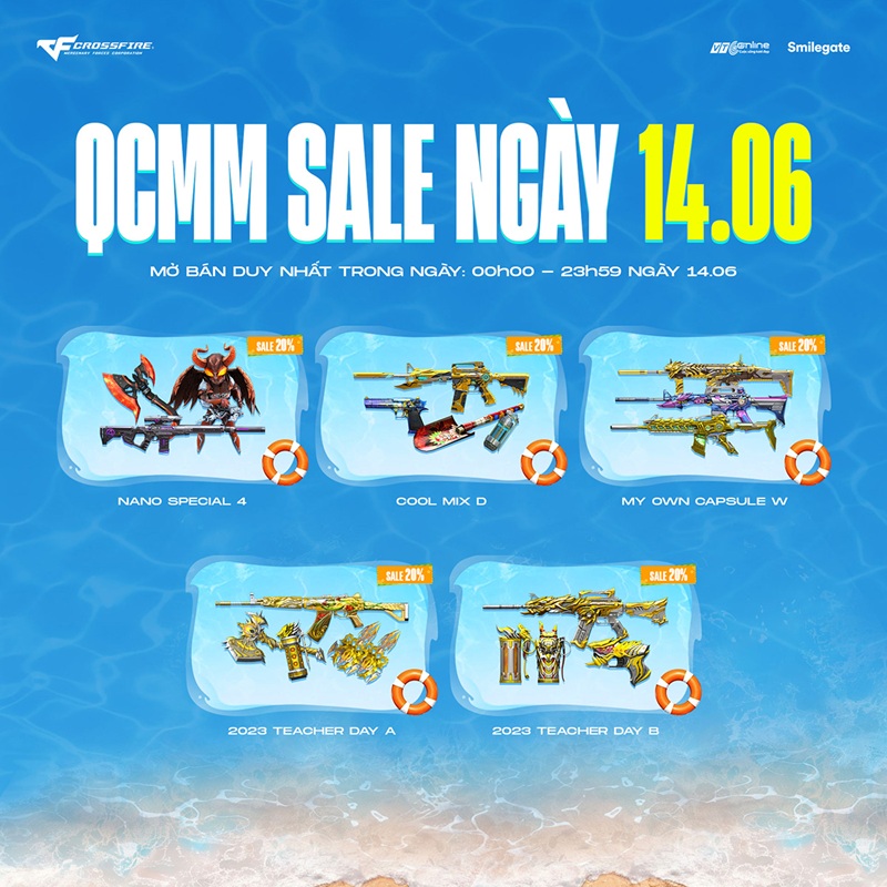 Săn sale hot mùa hè với đợt Flash Sale Combo QCMM trong 3 ngày của Crossfire