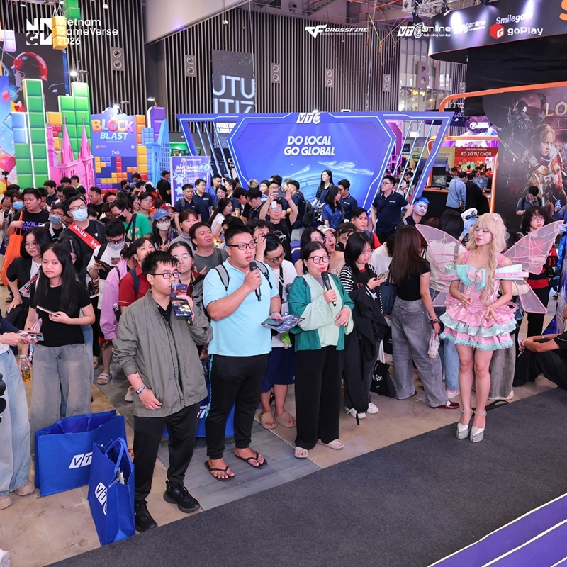 Gian hàng GoPlay “gây sốt” tại Vietnam Gameverse 2026 với hơn 1.000 xe kéo phát hết trong ngày đầu
