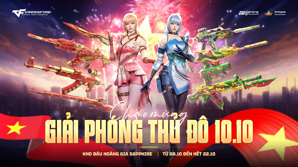 Crossfire mừng giải phóng thủ đô với Kho Báu Hoàng Gia mới và Shop eSports đặc biệt