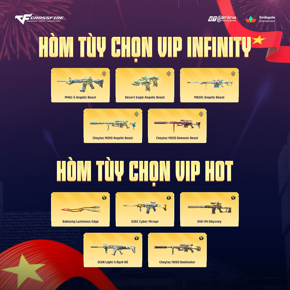 Crossfire mừng giải phóng thủ đô với Kho Báu Hoàng Gia mới và Shop eSports đặc biệt
